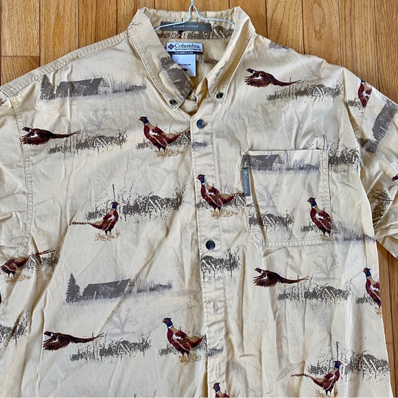 Columbia Pheasant animal shirt large - Picture 1 of 5